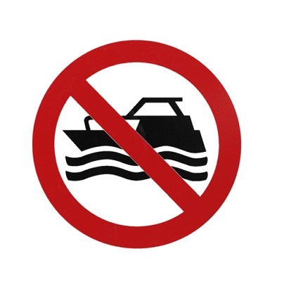 No Boats Symbol