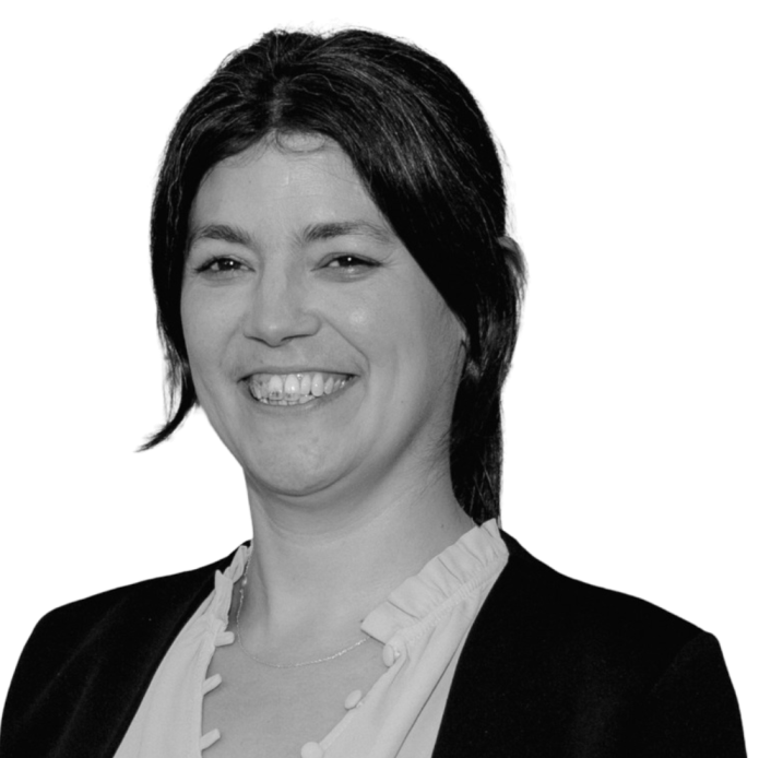 Black and white image of solicitor Debra Jackson.